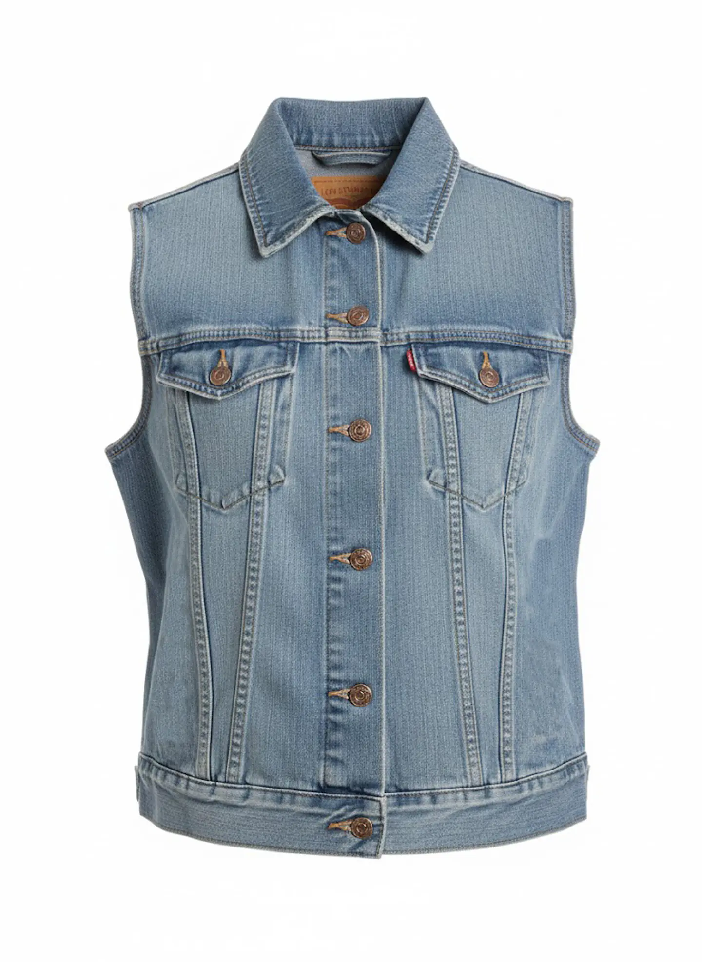 Chaleco / Chaqueta sin mangas Mezclilla Mujer Levi's Talla M 1