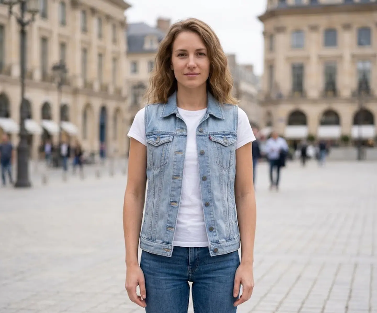 Chaleco / Chaqueta sin mangas Mezclilla Mujer Levi's Talla M 3