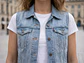 Chaleco / Chaqueta sin mangas Mezclilla Mujer Levi's Talla M - Miniatura 4
