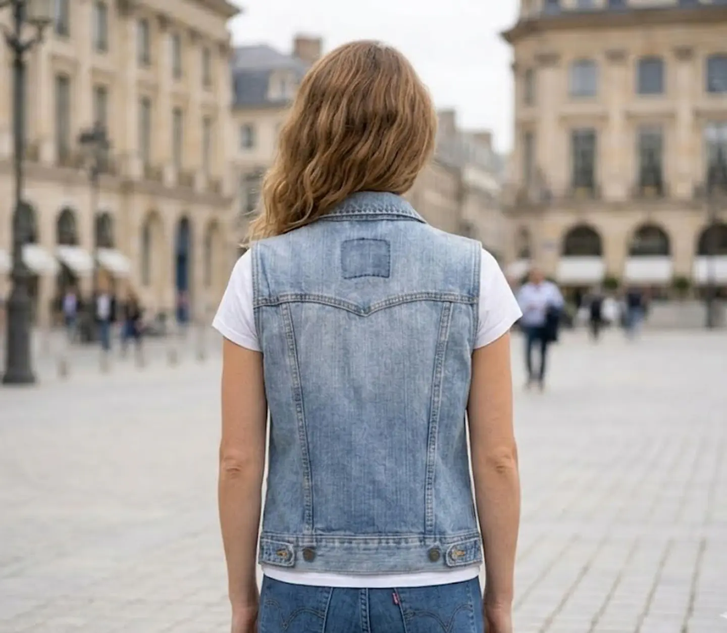Chaleco / Chaqueta sin mangas Mezclilla Mujer Levi's Talla M 5