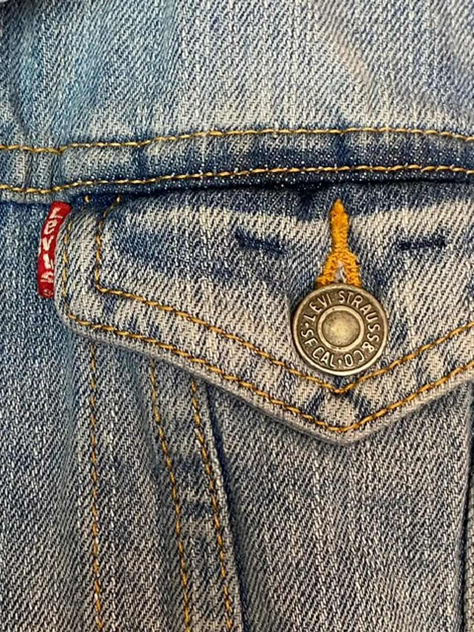 Chaleco / Chaqueta sin mangas Mezclilla Mujer Levi's Talla M 8
