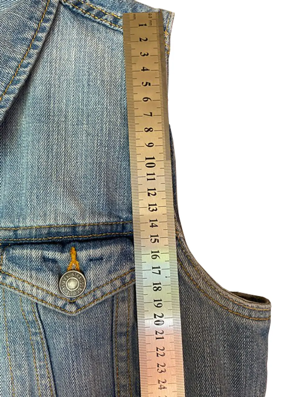 Chaleco / Chaqueta sin mangas Mezclilla Mujer Levi's Talla M 15