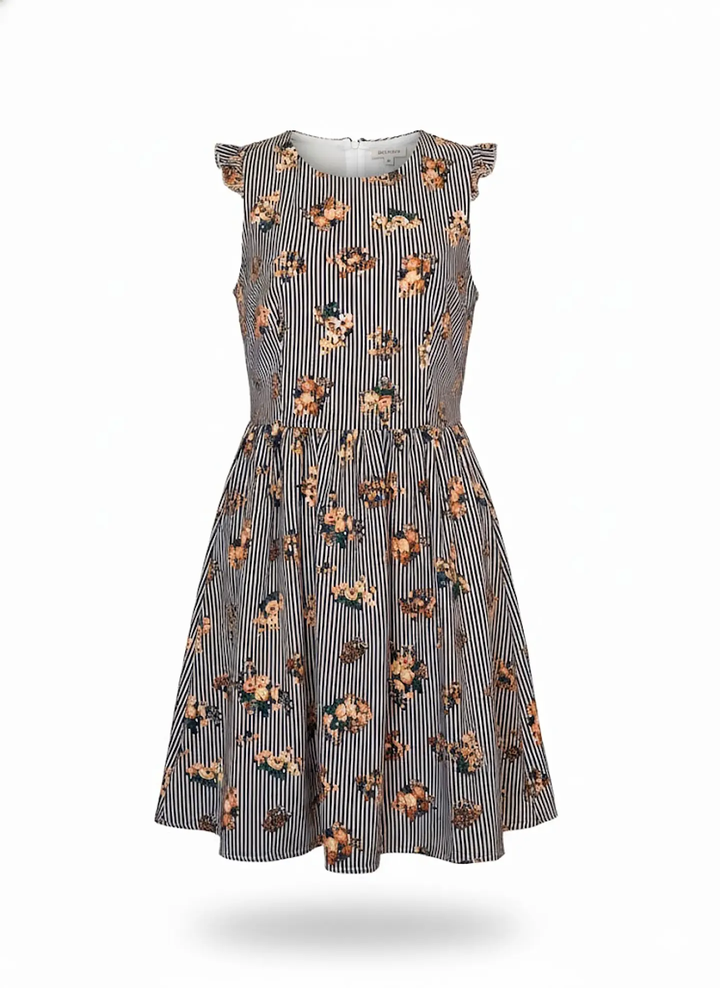Vestido Corto Juvenil Seguin Hearts Rayas Florales Talla 13 / L 1