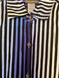 Camisa Larga de Rayas Azul y Negro Tommy Bahama, Talla M - Miniatura 6
