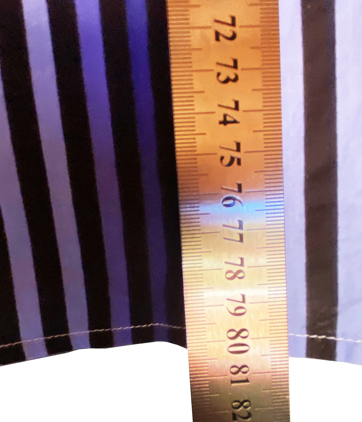 Camisa Larga de Rayas Azul y Negro Tommy Bahama, Talla M 12