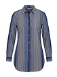 Camisa Larga de Rayas Azul y Negro Tommy Bahama, Talla M - Miniatura 1