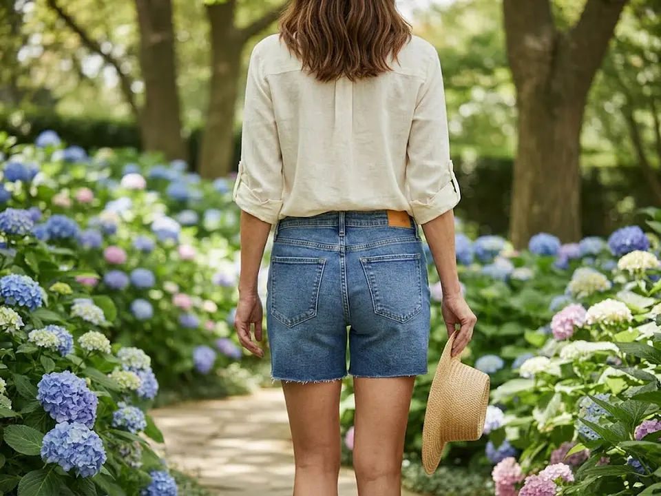 Shorts de Mezclilla High Rise Dear John Julian, Talla 29  /40 Chile 5