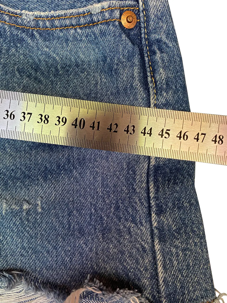 Short de Mezclilla Levi's Premium 501 Original, Talla 26 / 36-38 Chile 17