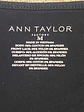 Polera Negra Sin Mangas con Encaje Frontal Ann Taylor Factory, Talla M - Miniatura 7