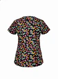 Filipina / Polera Médica Negra de Corazones Cassandra O, Talla S - Miniatura 2