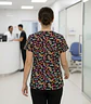 Filipina / Polera Médica Negra de Corazones Cassandra O, Talla S - Miniatura 5