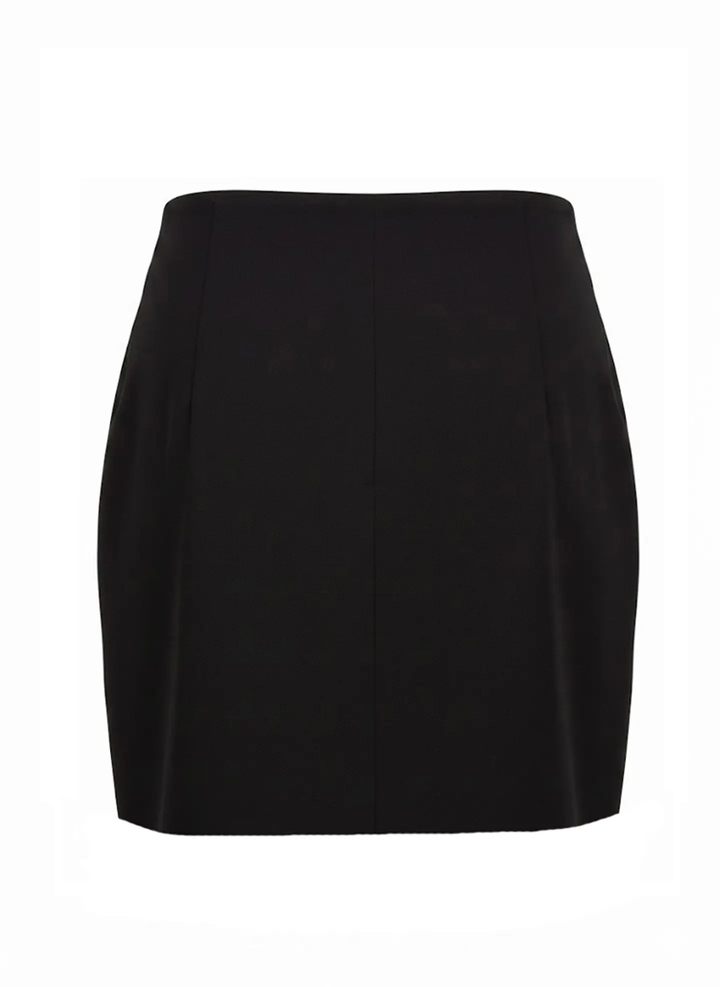 Falda Corta Negra Cruzada con Nudo A New Day, Talla S 2