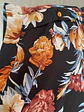 Blusa Negra de Flores con Botones Dorados, Talla M - Miniatura 7