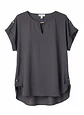 Blusa Calvin Klein Gris Oscuro con Detalle Dorado, Talla XL - Miniatura 1