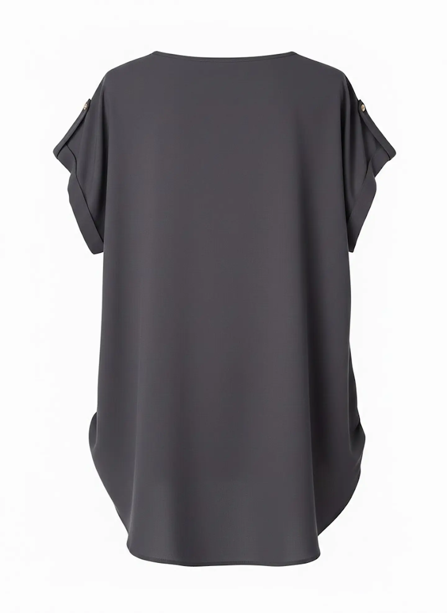Blusa Calvin Klein Gris Oscuro con Detalle Dorado, Talla XL 2