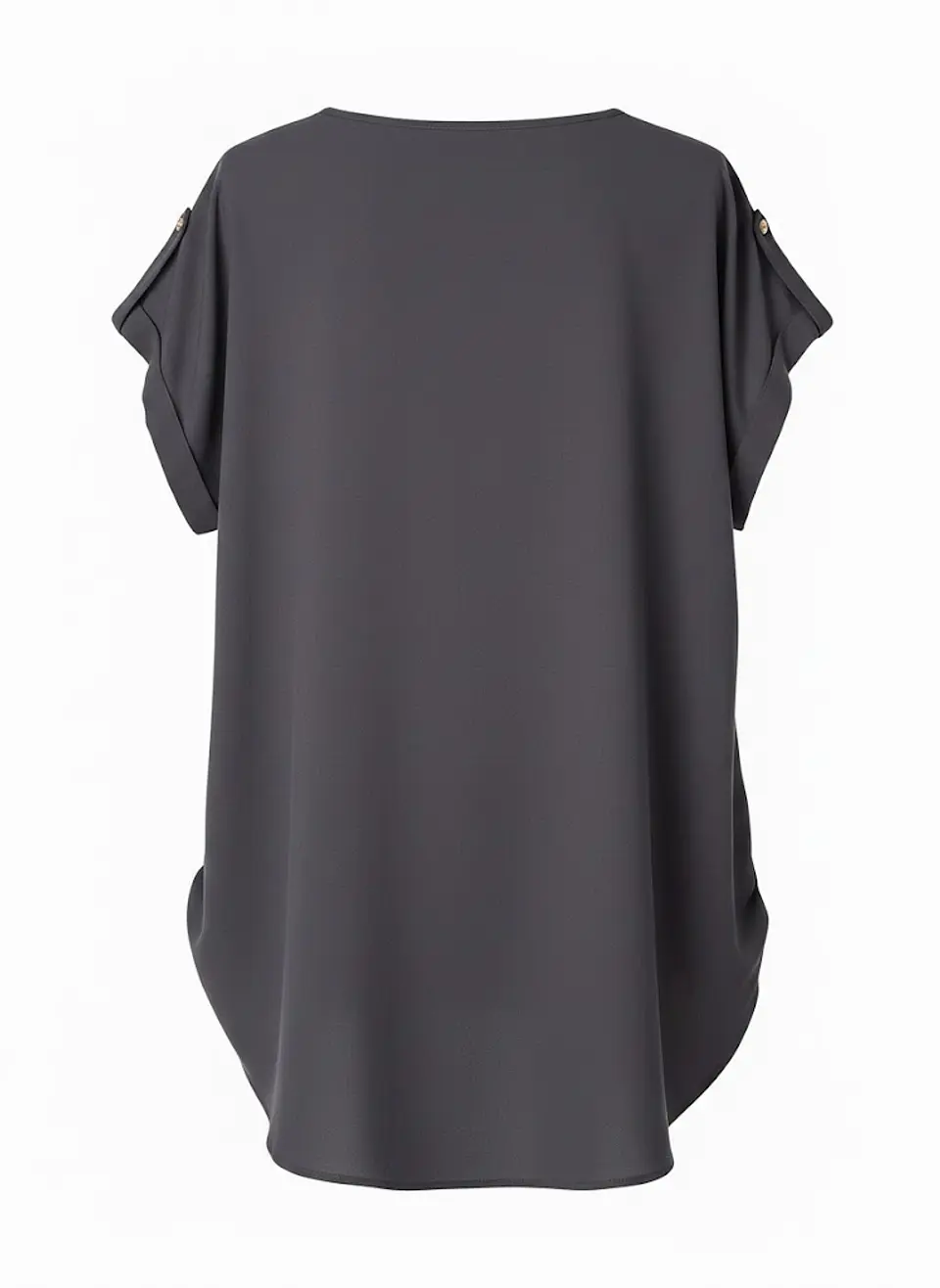 Blusa Calvin Klein Gris Oscuro con Detalle Dorado, Talla XL 2