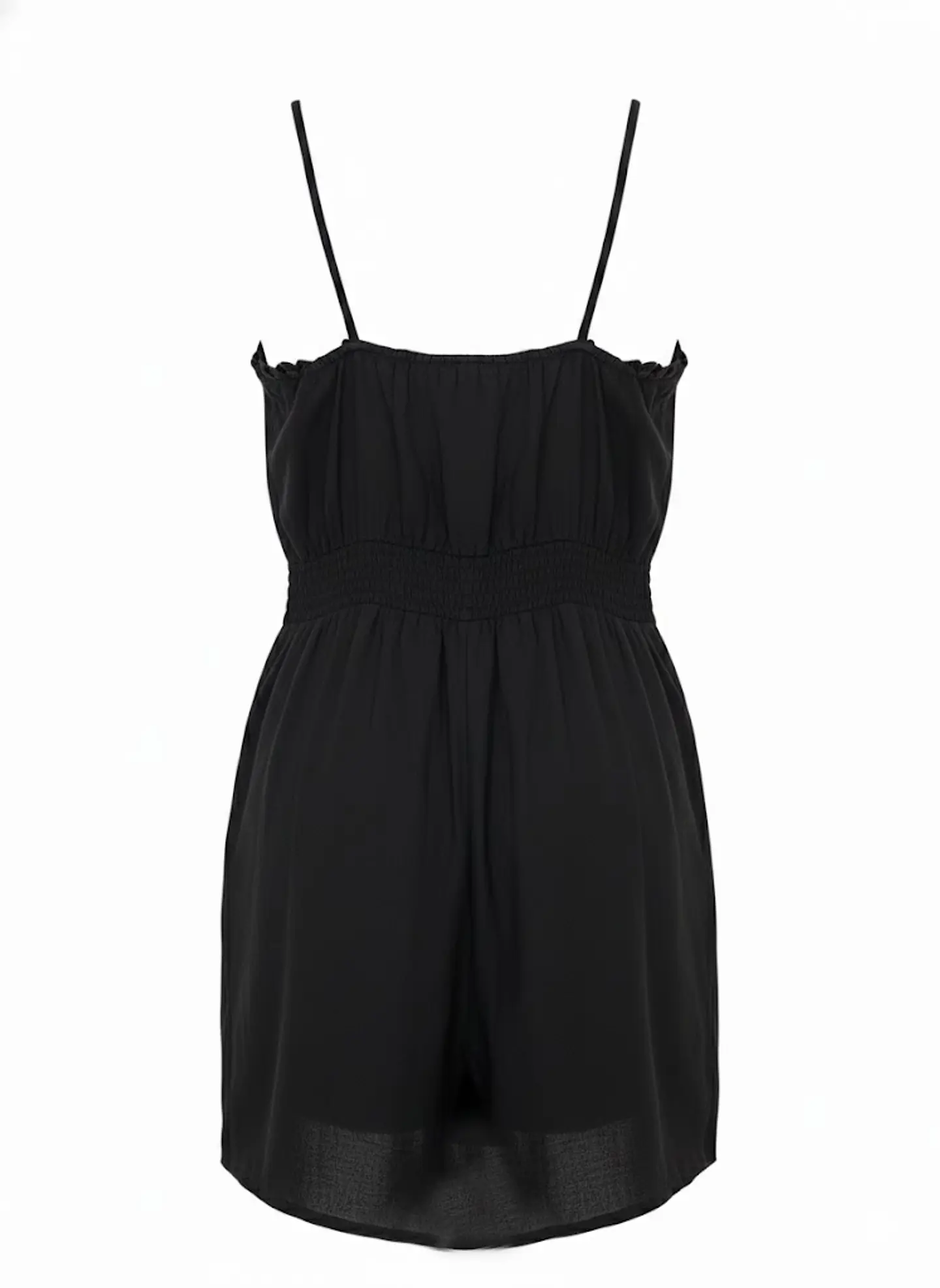 Vestido Corto Negro Nicopoly Bordados y Mostacillas, Talla S 2