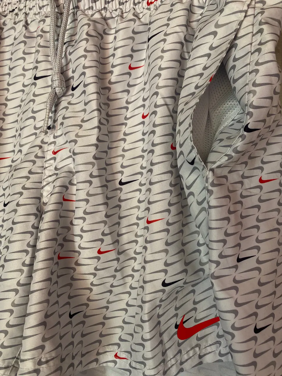 Short de Baño Nike Estampado All Over Swoosh, Talla L 8