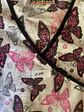 Polera Clínica / Uniforme Médico Estampado Mariposas Green Town, Talla M - Miniatura 10