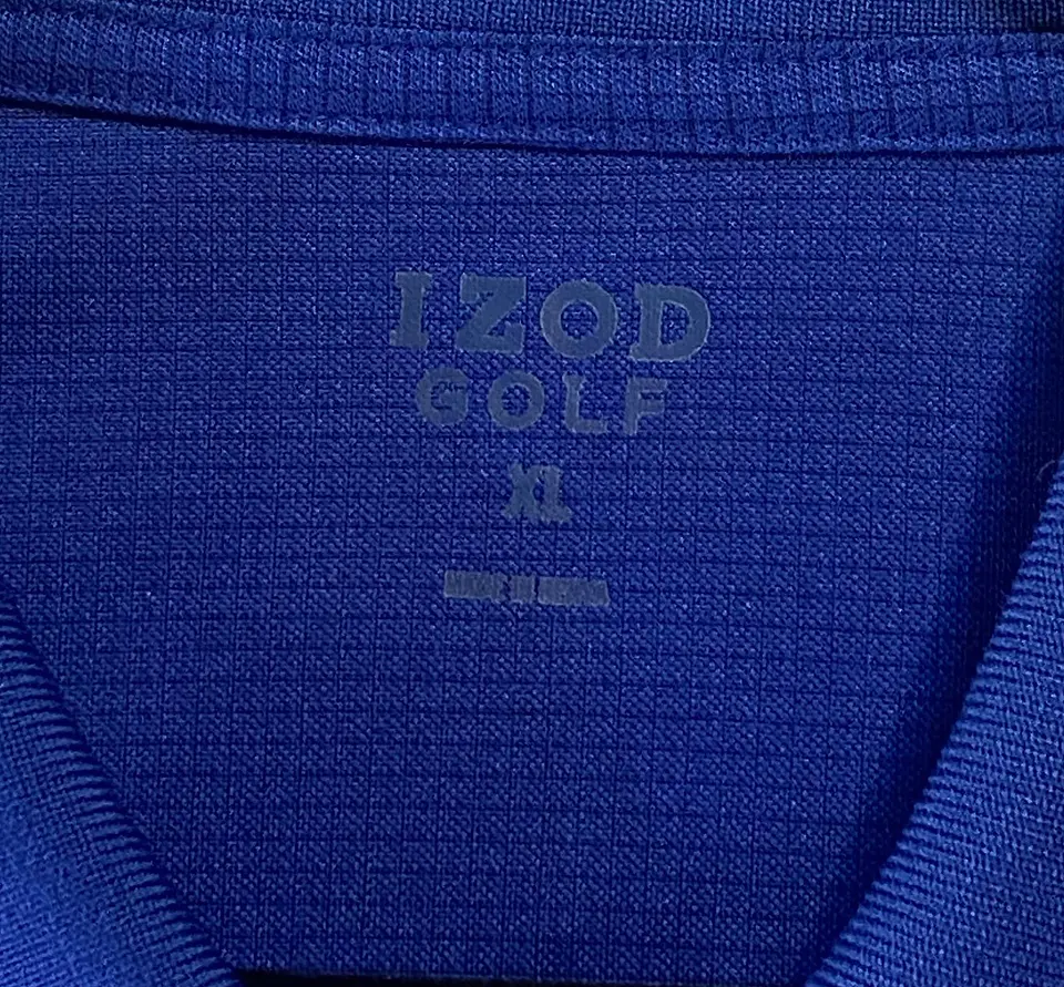 Polera Polo Golf Azul Hombre Izod, Talla XL 7