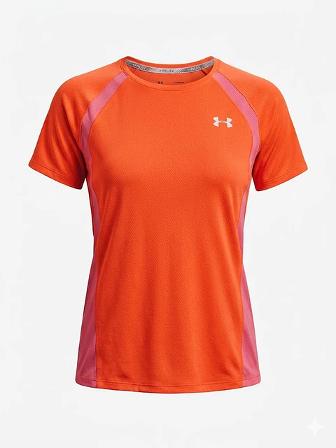 Polera Deportiva Under Armour Run Naranja, Talla S