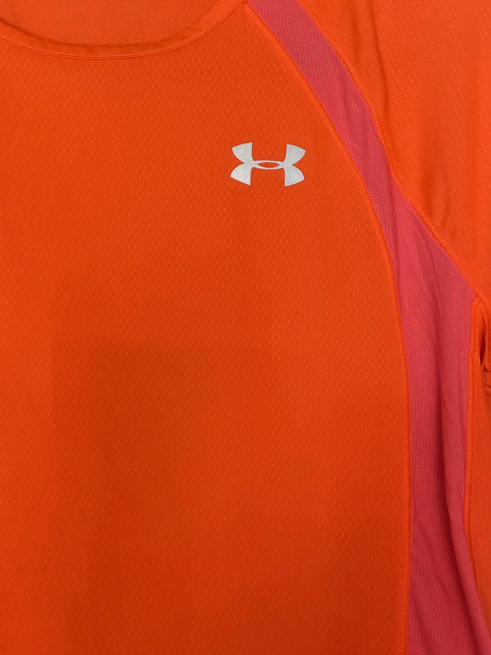 Polera Deportiva Under Armour Run Naranja, Talla S 5