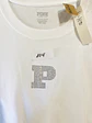 Polera Manga Corta Blanca Mujer Victoria's Secret Pink con Brillantes, Talla XS (NUEVO) - Miniatura 11