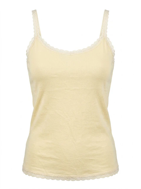 Polera Tirantes Mujer Banana Republic Amarilla, Talla M