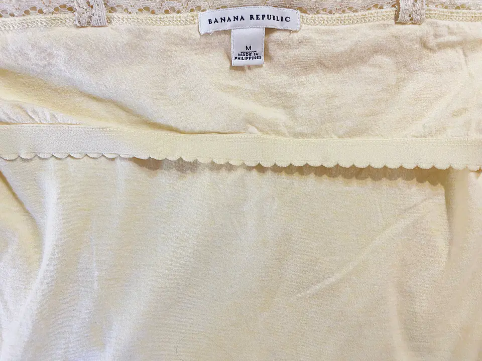 Polera Tirantes Mujer Banana Republic Amarilla, Talla M 8