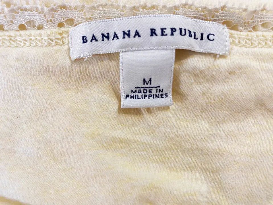 Polera Tirantes Mujer Banana Republic Amarilla, Talla M 5