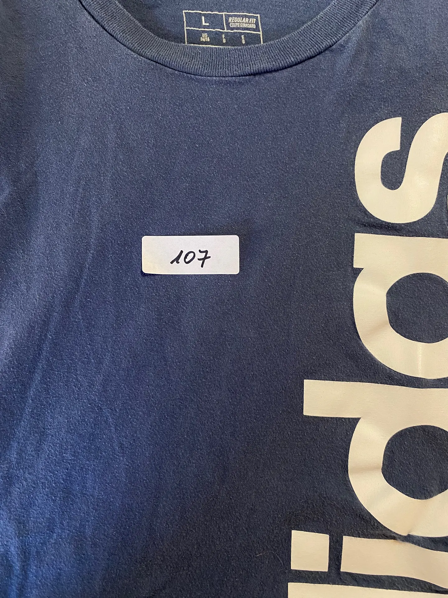 Polera Deportiva Adidas Azul Niño, Talla L 12