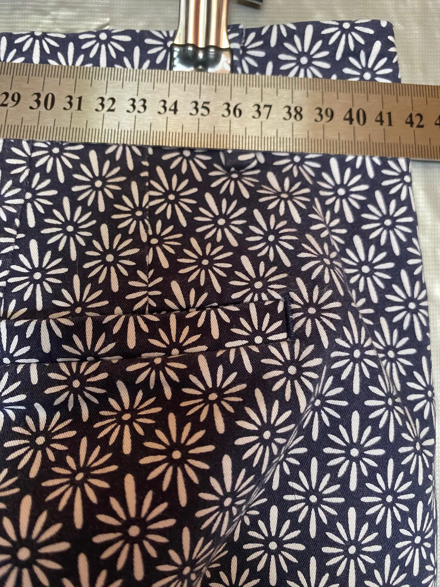 Pantalón Capri Mujer Talbots Estampado Floral Azul - Talla 8 /40 / M 11