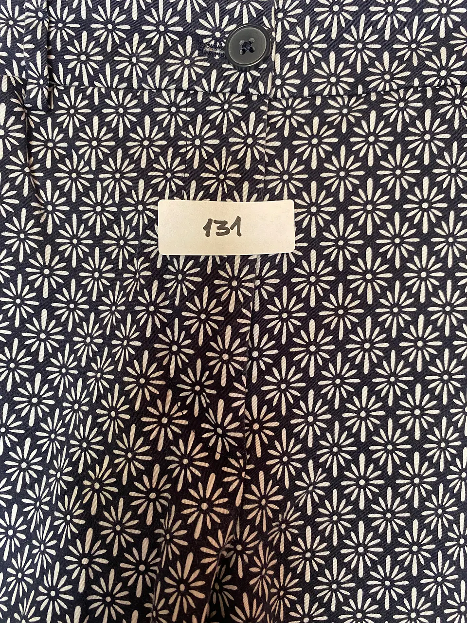 Pantalón Capri Mujer Talbots Estampado Floral Azul - Talla 8 /40 / M 14