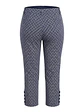 Pantalón Capri Mujer Talbots Estampado Floral Azul - Talla 8 /40 / M - Miniatura 2