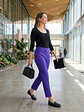 Pantalón Formal Mujer White House Black Market Azul - Talla 4R(regular)  40 / M - Miniatura 3