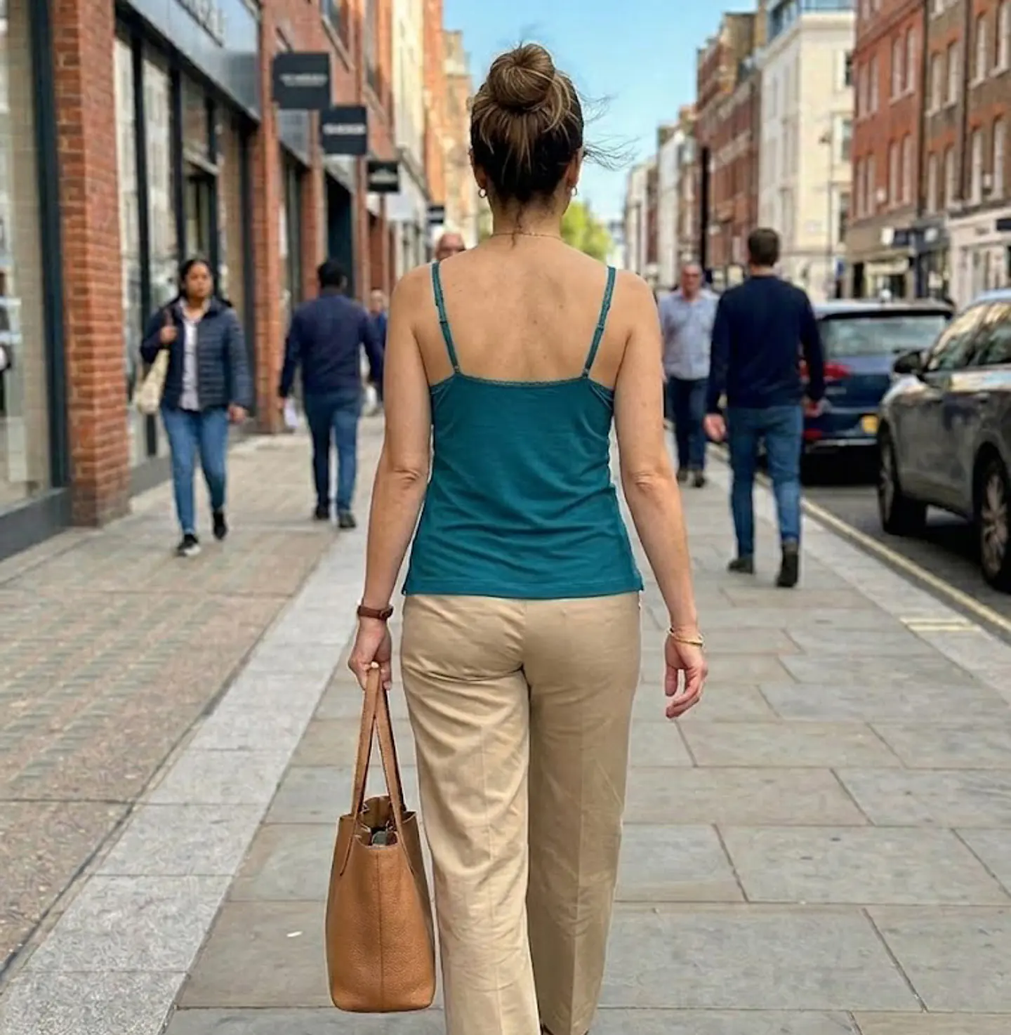 Polera Mujer Banana Republic Azul Calipso - Talla M 4
