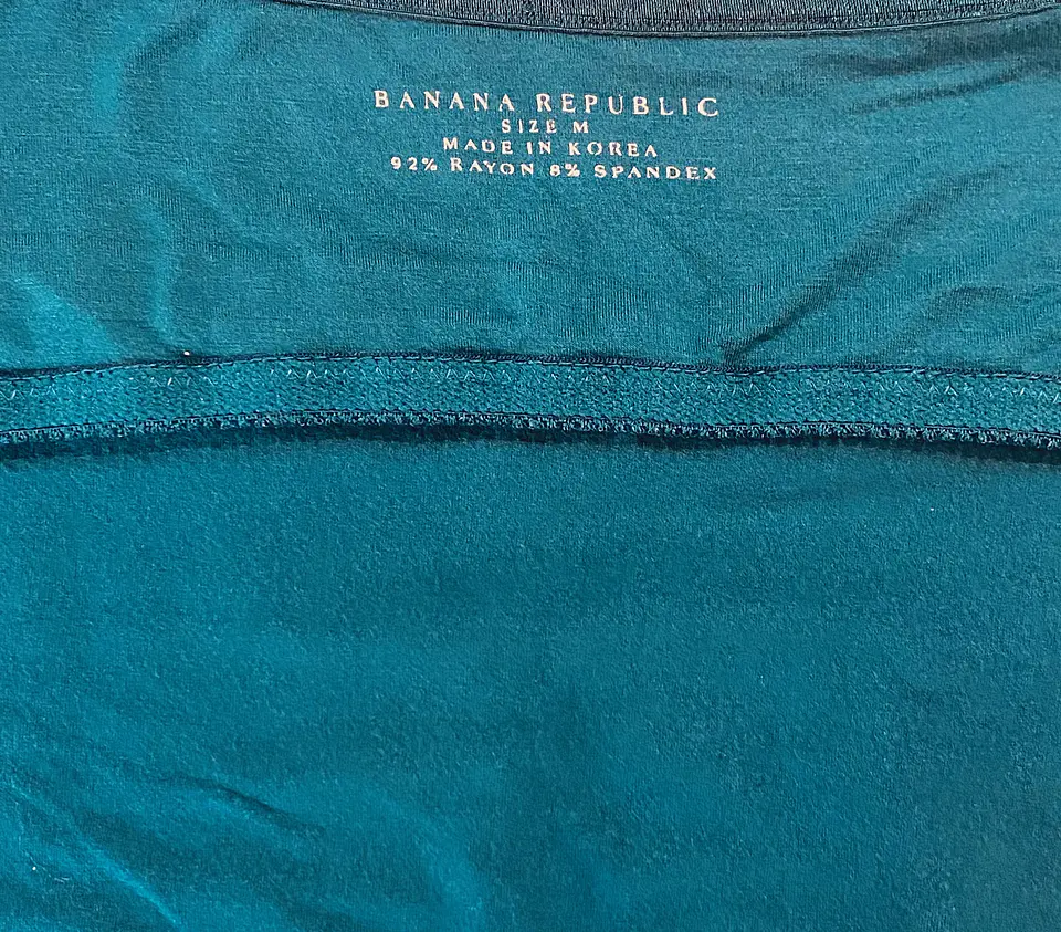 Polera Mujer Banana Republic Azul Calipso - Talla M 5
