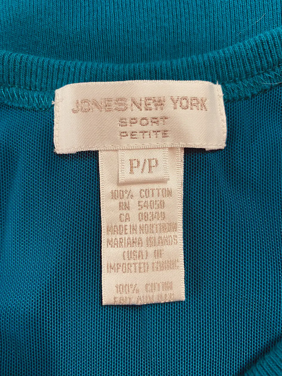 Polera Deportiva Sin Mangas Jones New York Sport - Talla P/P (Petite) 5