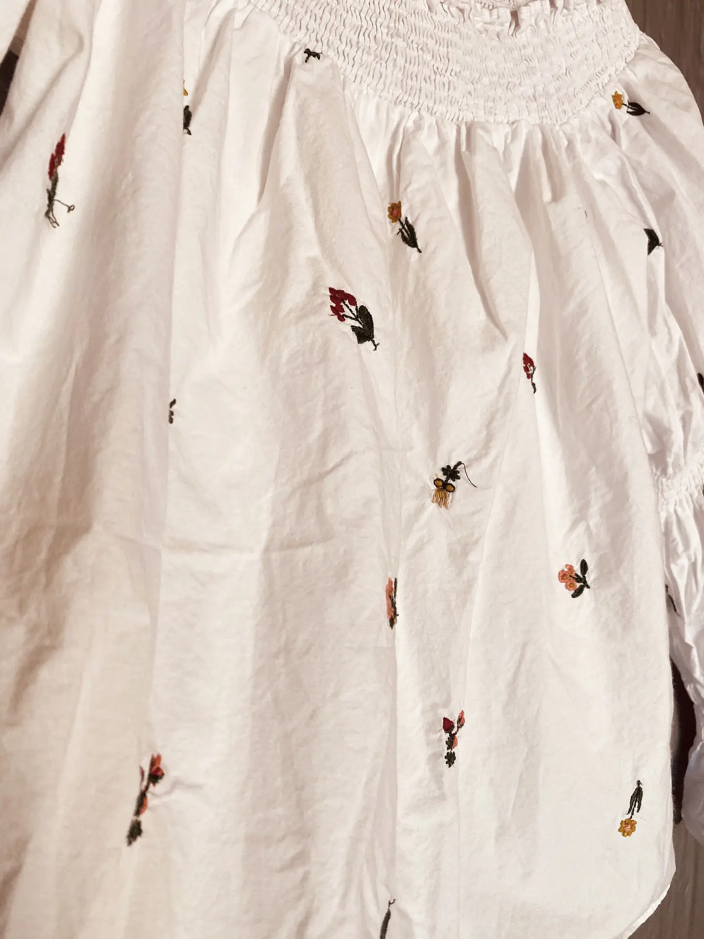 Blusa Blanca Estampada ZARA Trafaluc - Talla S 7