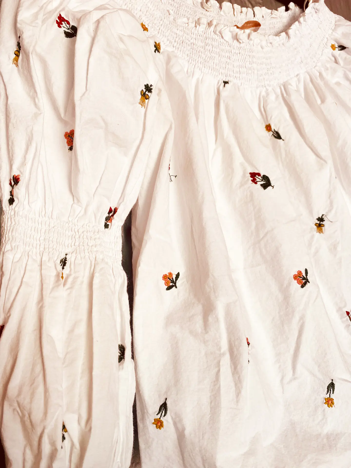 Blusa Blanca Estampada ZARA Trafaluc - Talla S 8