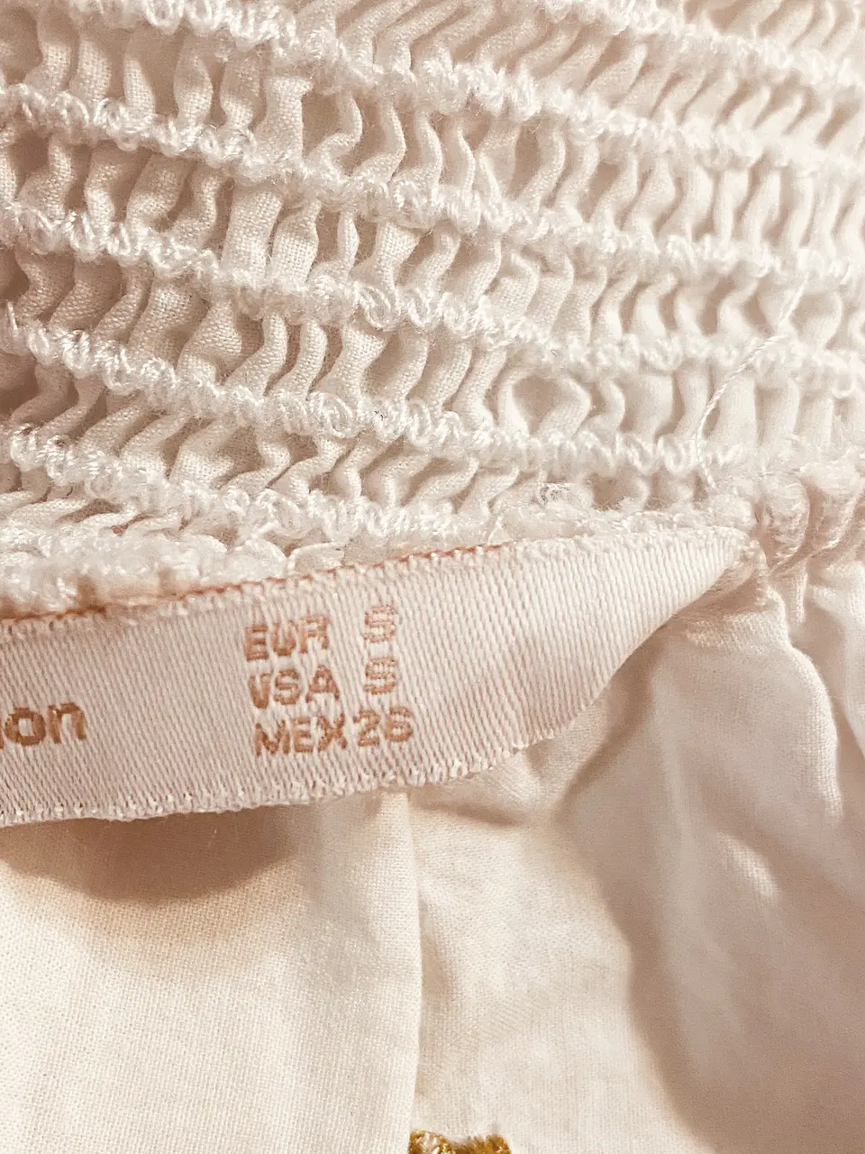 Blusa Blanca Estampada ZARA Trafaluc - Talla S 6