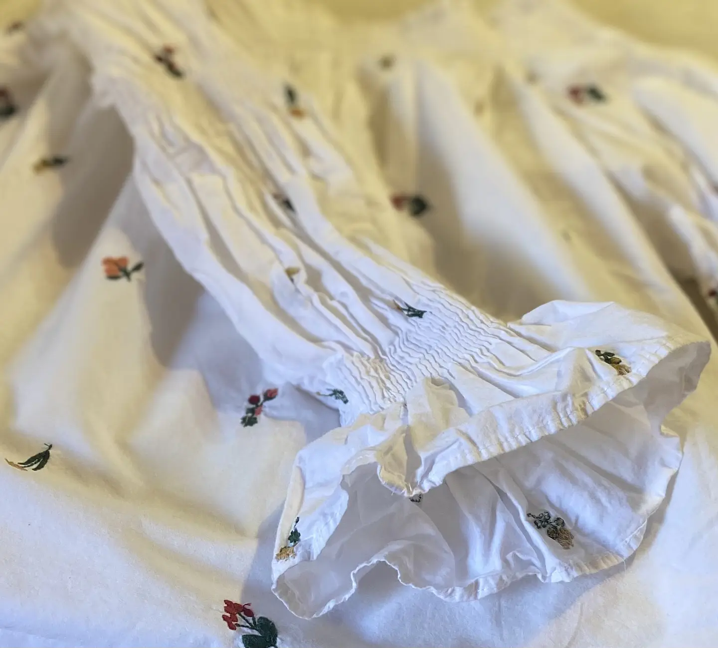 Blusa Blanca Estampada ZARA Trafaluc - Talla S 10