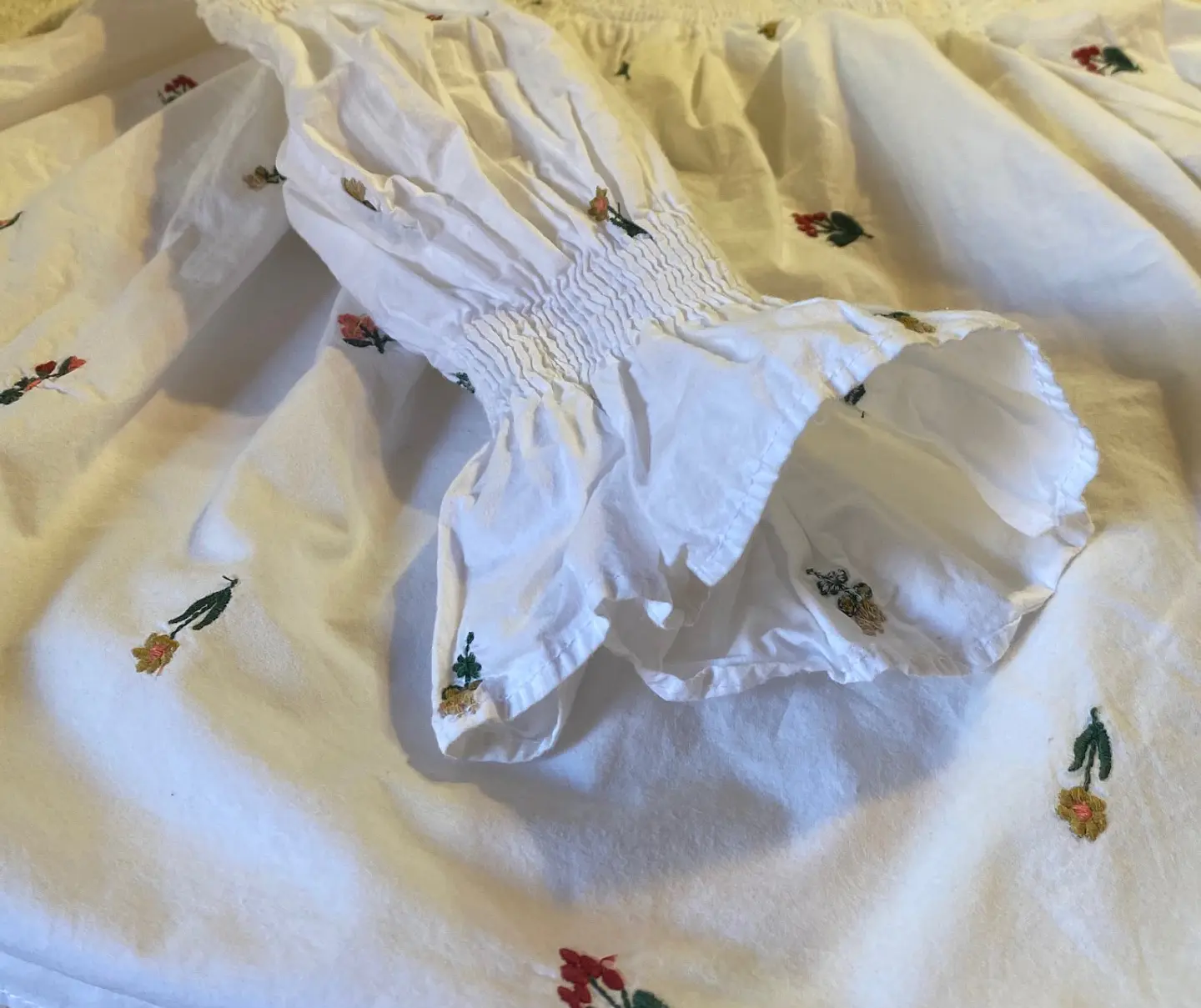 Blusa Blanca Estampada ZARA Trafaluc - Talla S 11