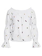 Blusa Blanca Estampada ZARA Trafaluc - Talla S - Miniatura 2