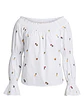 Blusa Blanca Estampada ZARA Trafaluc - Talla S - Miniatura 1