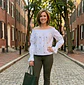 Blusa Blanca Estampada ZARA Trafaluc - Talla S - Miniatura 3