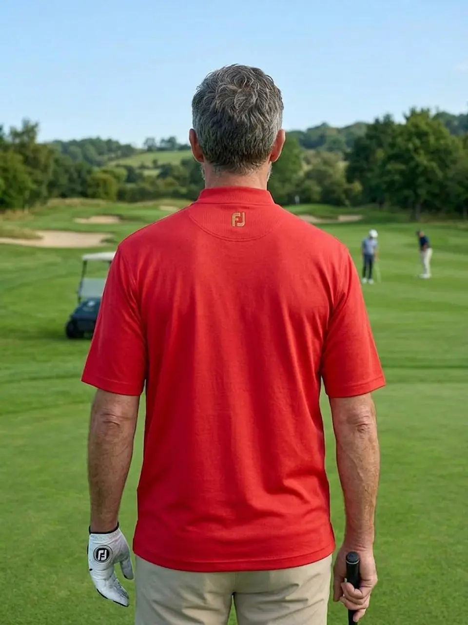 Polera Deportiva Roja Cuello Alto FootJoy - Talla M 4