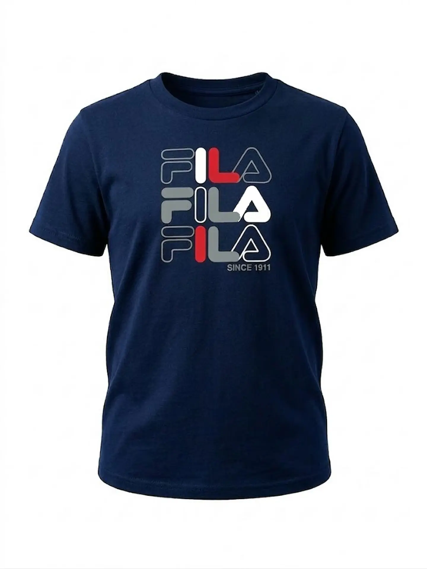 Polera Estampada Infantil Azul Fila - Talla 6/8 1