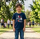 Polera Estampada Infantil Azul Fila - Talla 6/8 - Miniatura 3