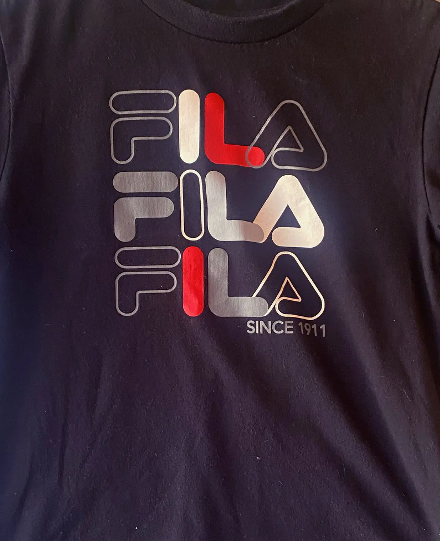 Polera Estampada Infantil Azul Fila - Talla 6/8 5